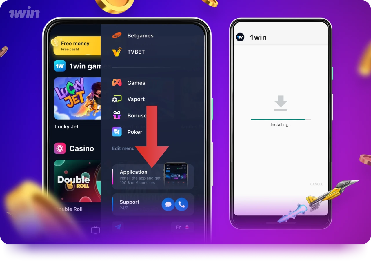 Você pode baixar o aplicativo móvel 1win, que permite que você jogue JetX diretamente em seu telefone