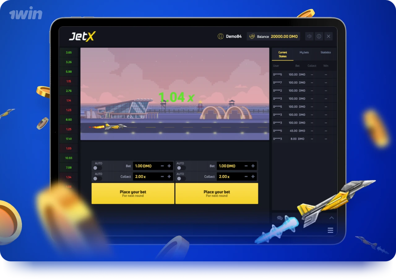 JetX demo permite que 1win clientes joguem gratuitamente